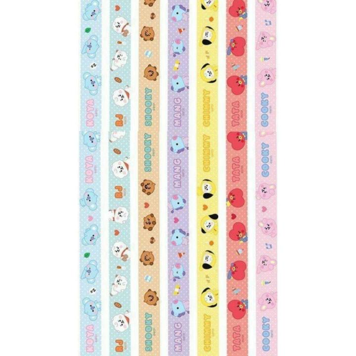 BT21 Sticky stripes for Journal _ Pack of 10,20,30