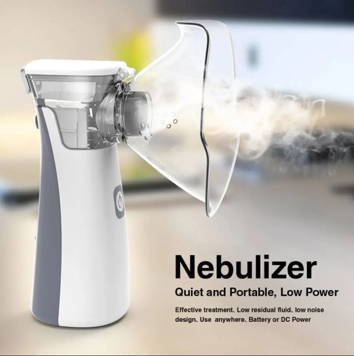Mesh Nebulizer Portable USB Inhaler | Waterproof Asthma Inhalator for Respiratory Diseases | Ultrasonic Atomizer Handheld Nebulizer for Adults & Children | Plug and Play, Compatible with Cell Phones