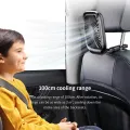 12V Mini 360 Rotating Dual Head Portable Car Seat Clip Fan Strong Wind Air Cooler Summer Car Fan Air Cooling Fan. 