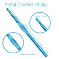 12 Sizes Multi-Color Aluminium Crochet Hooks Set (2mm - 10mm) - Choose Your Size for Knitting and Crochet. 
