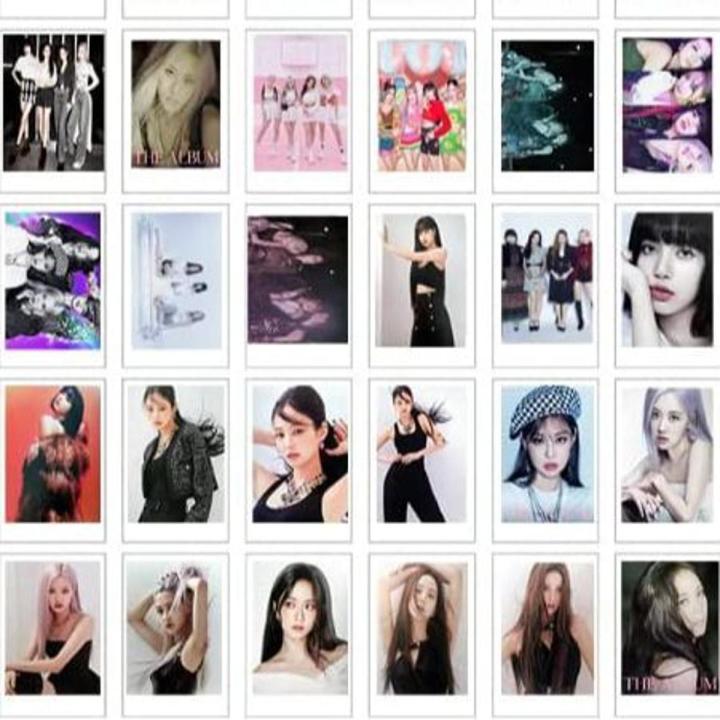 blackpink 28 photocards of your choice. mini photocards that can fit in mobile case