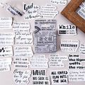 RHS Online 46PCS Encouragement Quotes Collage Newspaper Sticker Vintage Stickers Craft Journal Diary Scrapbooking Decoration. 