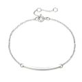 【Top mobile】316L Stainless Steel Bracelet Square Bar Rod Charm Bangle Gold Silver Color Friendship Bracelet. 