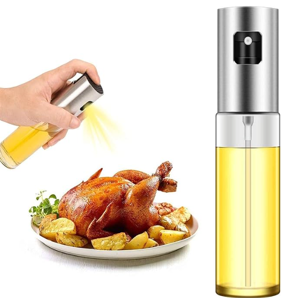 Oil Sprayer for Cooking, Olive Oil Sprayer Mister, Olive Oil Spray Bottle for Salad, BBQ, Kitchen Baking, Roasting