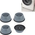 Pack of 4 Anti Vibration Washing Machine Feet Mats| Anti Slip Skid Noise Cancelling Lifting Base Universal Size Washer Dryer Shock Absorber Dampers Stand Pads| Rubber Legs Foot Pads for Furniture Fridge Refrigerator Kitchen and Home Appliance. 