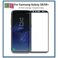 3D Curved Tempered Glass Screen Protector for Samsung Galaxy S8/S8 Plus - Full Edge Cover, 9H Protection. 