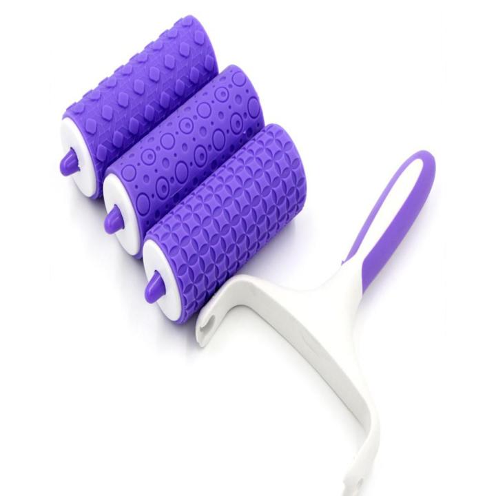 Pack of 3 Cake Pattern Embosser-Purple