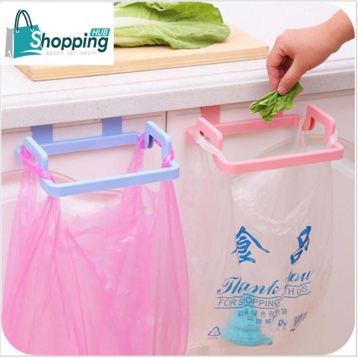 Holder Garbage Storage Racks Hanger Hook Creative Plastic Kitchen Door Back Cabinet Shelf Multifunctional Hanging Trash Rubbish Bags