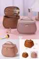 Multifunctional Portable Large Capacity Travel Cosmetic Bag Makeup Organizer Bag Storage Makeup Bag Waterproof PU Leather Travel Toiletry Bag for Women. 