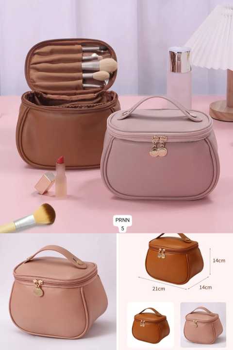 Multifunctional Portable Large Capacity Travel Cosmetic Bag Makeup Organizer Bag Storage Makeup Bag Waterproof PU Leather Travel Toiletry Bag for Women