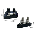 Heavy-Duty Two-Stud Battery Post Terminal Kit Double Stud Terminal M10 Bus Power Terminal Ground Terminal Block Power Distribution Cover. 
