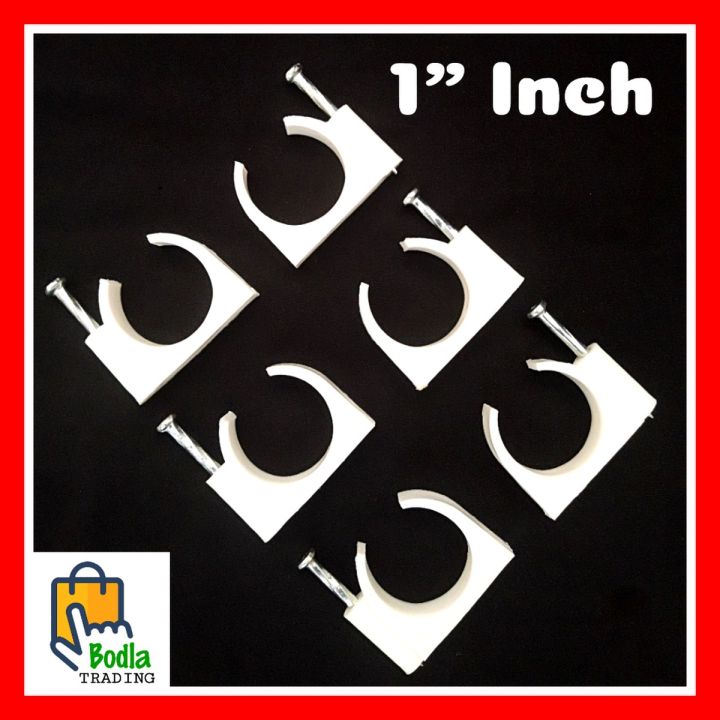 1" Inch Pvc Pipe Fitting Clamp Clip Nail Type U Pvc Clamp