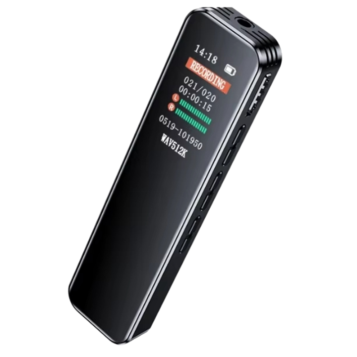 (GGBR) Digital Voice Recorder Pen Portable MP3 Player Audio Recorder With 512Kbps Recording Work Interviews
