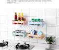 YM Strong Sticker (No Drilling) Free Punching Wall Mounted- Multifunction Bathroom Basket Organizer Holder Wall Mounted Kit. 