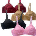 Maroon Color Premium Quality Cotton Bra With Imported Material Non Padded for Girls Wire Bras Single Color Brazier Underwear Blouse Undergarments for Women for Girls. 