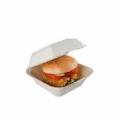 Burger Box Disposable,  Foam Box Container for Burger/Snack/Food - Square- Pack of 50, 40, 30, 20, 10 pcs ( 1pc extra per 10 pcs. ). 