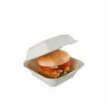 Burger Box Disposable,  Foam Box Container for Burger/Snack/Food - Square- Pack of 50, 40, 30, 20, 10 pcs ( 1pc extra per 10 pcs. ). 
