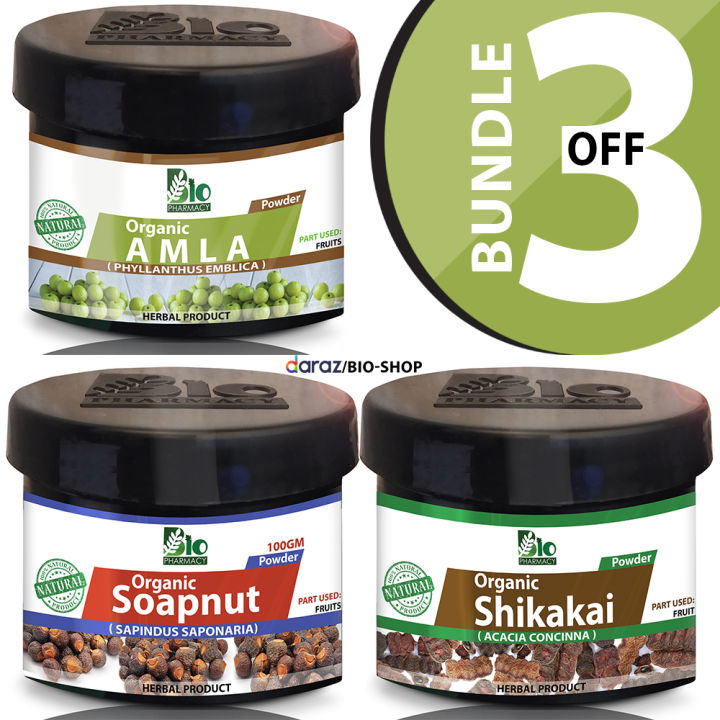 Bundle of 3 Amla Reetha Shikakai Powder Amla Powder  Shikakai Powder  Reetha Powder best Hair Care Herbs for DIY Mask