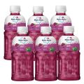 Mogu Mogu Grape Flavored Drink With Natta De Coco, 320 ml  (Pack Of 6). 