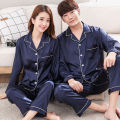 New Satin Silk Couple Night Suit (Night Wear) One Suit For Men And One Suit For Women. 