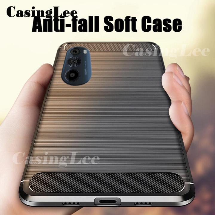 Casinglee For Motorola Edge 30 Pro 5G Case Carbon fiber drawing Soft Silicon Back Cover for Moto Edge30 Pro 5G Core Phone cases For girls and Boys