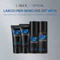 LAIKOU Men Hydrating Skincare Set Cleanser Tone Up Cream Toner Moisturizing Shrink Pores Oil Control Men Facial Skin Care 3pcs/4Pcs. 