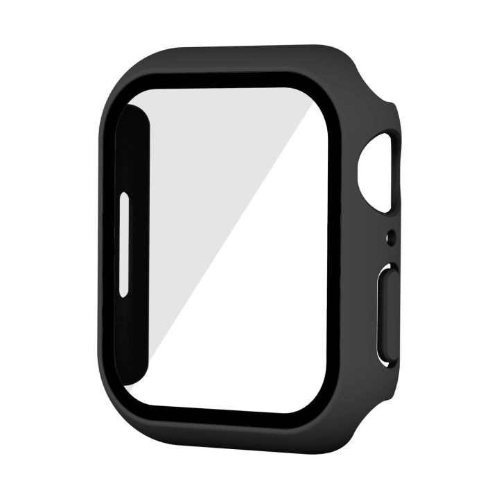 Waterproof PC+Tempered Film Watch Case For Apple Watch Series 9 / 8 / 7 41mm