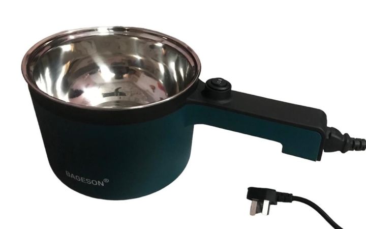 Multifunctional Electric Cooking Machine 1.2 L Mini Rice Cooker Hot Pot Single/Double Layer Stainless Steel Electric Pan for Home Dormitory
