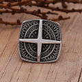 Vintage Nordic Compass Ring for Men Boys 316L Stainless Steel Cross Rings Bike Amulet Fashion Party Jewelry Gifts Wholesale. 