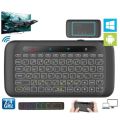 H20 2.4GHz Wireless Keyboard Backlight Air Mouse Remote Controller Touchpad. 