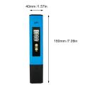 High-precision PH Meter PH Test Pen PH-02 Tester PH Value Water Detector -Blue. 