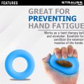 hand strengthener grip ring - forearm ring hand exercisers - silicone squeezer gripper for muscle strengthening training tool Denovo Mart. 