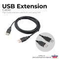 USB 2.0 Male to Female USB extension Cable Extender Cord Wire Super Speed Data Sync Extension Cable For PC Laptop TV (pack of 1). 