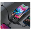 Alpha X-200 10000mAh Power Bank With Phone Holder, LED Display And 2x Torch Lights. 