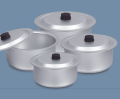 Orignal KIRN Cooking Pot - Hard Anodize 7inch to 16Inch (Silver Steel) Pure Quality (All Sizes Mentiones) Kitcehen Ware Cooking (Pateli)(Patela)(Handi)(Degchi). 