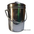 Stainless Steel Doll For Milk‑Ghee Canister with Lid 2-3 kg Capacity Homemade Use. 