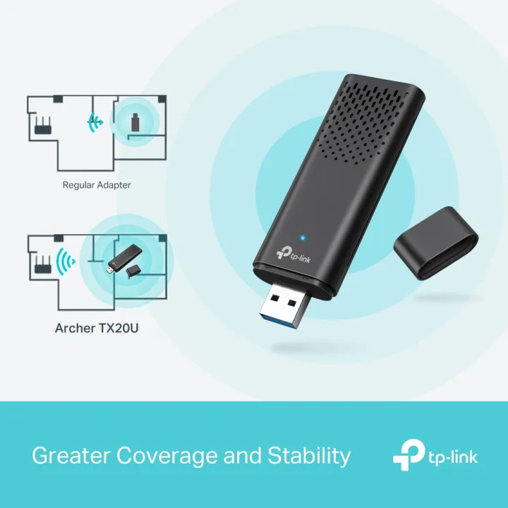 TP-Link%20Wi-Fi%206%20Adapter%20Archer%20TX20U%20/%20TX20U%20PLUS%20AX1800%20Dual%20Band%20Wi-Fi%206%20Wireless%20USB%20Adapter%20-%2018%20Months%20Brand%20Warranty%20-%20Image%205