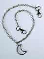 Pant Skirt Side Chain | Punk Style | Fashion Hanging Jewelry of Chains with 2 Locks, Charms | Dress Jewelry | Fashion Accessories | Elegant and Lightweight Jewelry | Trendy Looks. 