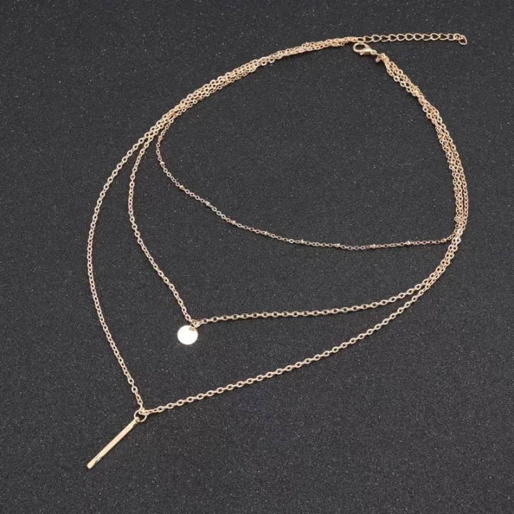 New%20Women%20Fashion%20Gold%20Color%203%20Layers%20Chain%20Necklace%20Hollow%20Out%20Triangle%20Long%20Pendant%20Necklaces%20Jewelry%20-%20Image%204