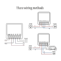 Mini Smart Relay Switch, DIY Timer Light Switch Smart Life/Tuya Application, Wireless Remote Control. 