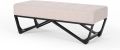 Stylish Ottoman Bench - A Versatile Wooden Tufted Backless Bench with Cushion Top, Perfect as an Entryway Bench or W-Shape Bench. 