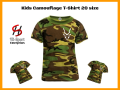 Kids Commando T Shirt with Markhor logo Army camouflage DRI-FIT Cotton T Shirt Round Neck High Quality Commando T-Shirt FOR BOYS AND GIRLS BOTH. 