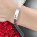 Retro Thai Silver Black Star Moon Bracelet Street Photography Atmospheric Trendy Brand Personality Missing Morning Twilight Star Moon Bracelet Bracelet. 