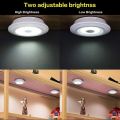 Wireless LED Under Cabinet Light Bedroom Lights with Remote Control 3W Super Bright Cob Under Cabinet Light LED Wireless Remote Control Dimmable Wardrobe Night Lamp LED Lights, Storage Rooms, Kitchens (Batteries Not Included) (Pack of 3). 