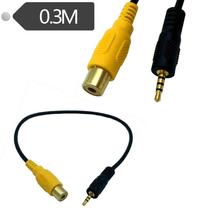 rca to 3.5mm-1 * 2.5mm male to RCA female cable-Black