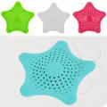 Pack of 2 Silicone Rubber Five-pointed Star Sink Filter Sea Star Drain Cover Sink Strainer Leakage Filter for Kitchen and Bathroom. 