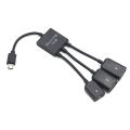 3 In1 Micro USB OTG Adapter Cable Micro USB Male To USB Female Adapter USB Hub For Smartphone Computer Tablet 3 Port Creek. 