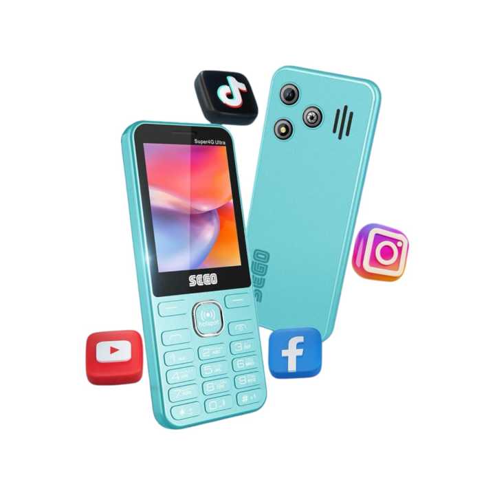 SEGO Super 4G Ultra - 2.8 Inch Display - Dual Sims 4G Connectivity - Wifi - Hotspot - 2000mAh Battery - PTA Approved - 1 Year Brand warranty