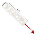 Stainless Steel Bookmarks Hollow Metal Bookmarks Tasse with Red Knot for Kids Students Gift School Supplies. 