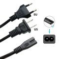 EU Extension Cord Cable to C7 Power Supply Cord IEC Figure 8 Power Cord For Samsung LG Sony TV Samsung Monitor Power Supply PS2. 